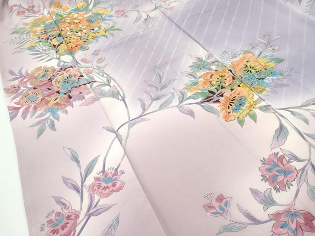 平和屋本店■極上 創業460年・千總 訪問着 刺繍 更紗花文 暈し染め 金彩 逸品 未使用 CZAA2650s5