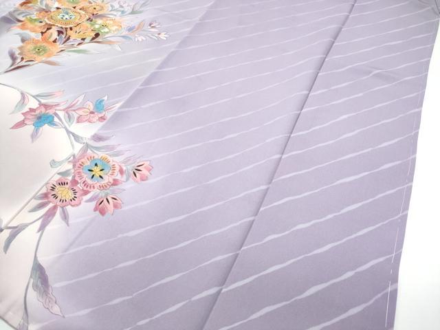 平和屋本店■極上 創業460年・千總 訪問着 刺繍 更紗花文 暈し染め 金彩 逸品 未使用 CZAA2650s5