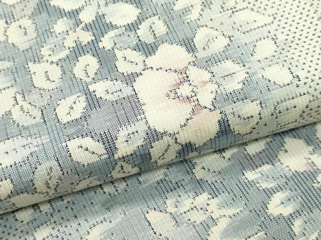 平和屋本店●極上 本場大島紬 白大島 9マルキ 総絣 草花間道 鈴乃屋扱い 逸品 CZAA2717s5
