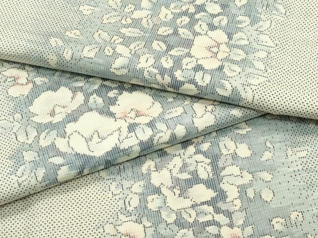 平和屋本店●極上 本場大島紬 白大島 9マルキ 総絣 草花間道 鈴乃屋扱い 逸品 CZAA2717s5