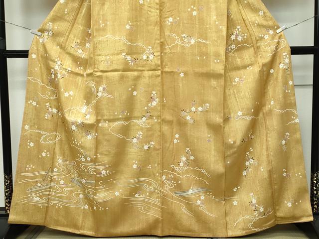 平和屋本店●極上 訪問着 花筏文 金彩 逸品 CZAA2742s5