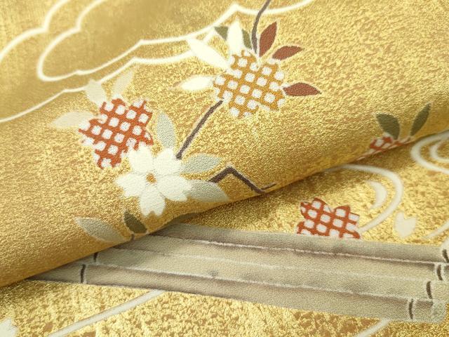 平和屋本店●極上 訪問着 花筏文 金彩 逸品 CZAA2742s5