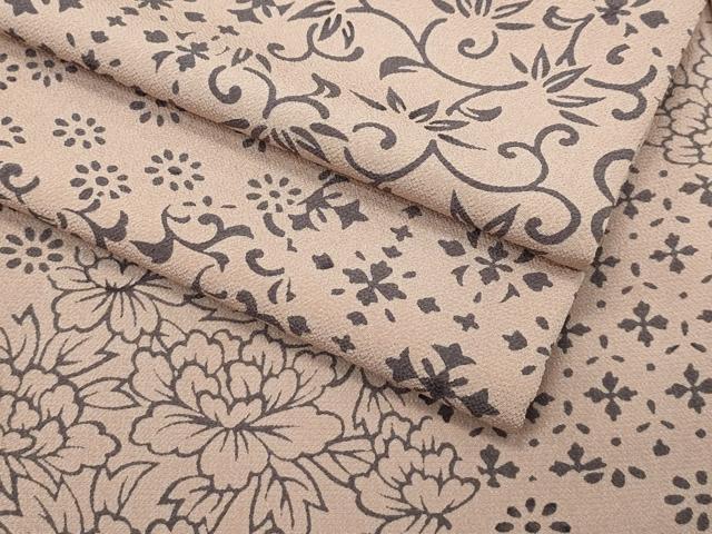 平和屋着物▽洗える最高級着物 ＜英＞はなぶさ謹製 小紋 無双 紗袷 紗