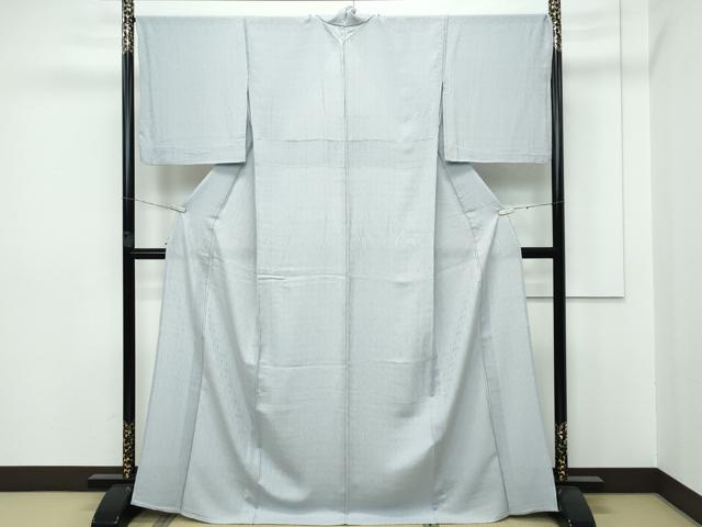 平和屋着物*極上 夏物 色無地 柳鼠色 菱紋紗 逸品 CZAA5404s6