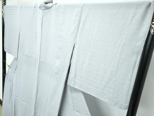 平和屋着物*極上 夏物 色無地 柳鼠色 菱紋紗 逸品 CZAA5404s6