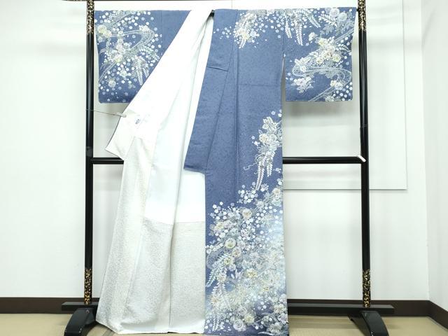 平和屋本店■極上 吉乃一廉 幻の辻が花 訪問着 絞り 暈し染め 銀通し地 逸品 未使用 CZAA2829s5