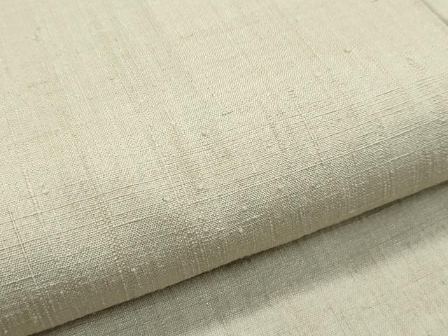 平和屋着物●極上 本場結城紬 重要無形文化財 色無地 砥粉色 さが美扱い 逸品 CZAA2864s5