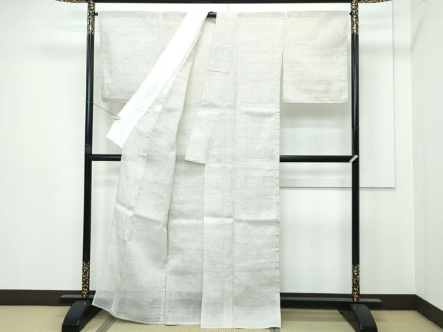 平和屋本店*極上 夏物 石川県指定無形文化財 能登上布 本麻手織上布 証紙付き 逸品 未使用 CZAA4914s6