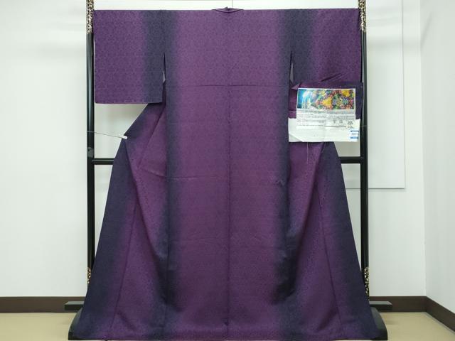 平和屋着物■極上 BANKANわものや 小紋 単衣 鏡華 暈し染め 反端付き 逸品 未使用 CZAA2911s5