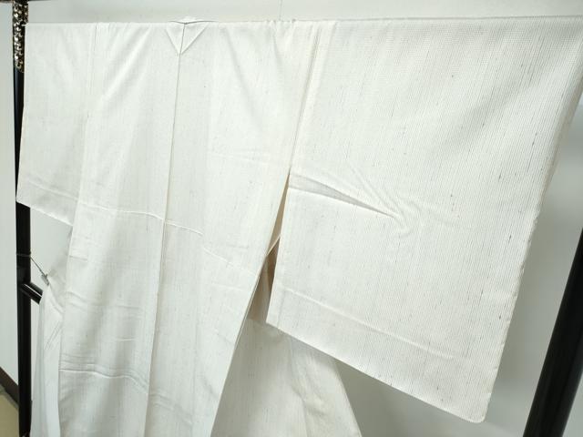平和屋本店■希少 日本工芸会正会員 小林敬子作 銀座もとじ 紬 単衣 たとう紙付き 逸品 未使用 CZAA2927s5