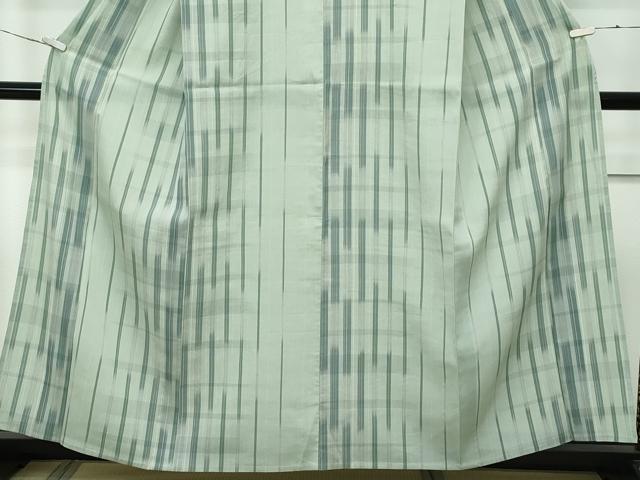 平和屋着物*極上 夏物 明石ちぢみ 格子柄 逸品 CZAA2976s5