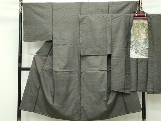平和屋着物●極上 男性 本場大島紬 アンサンブル 100亀甲 総詰め 逸品 未使用 CZAA3011s5