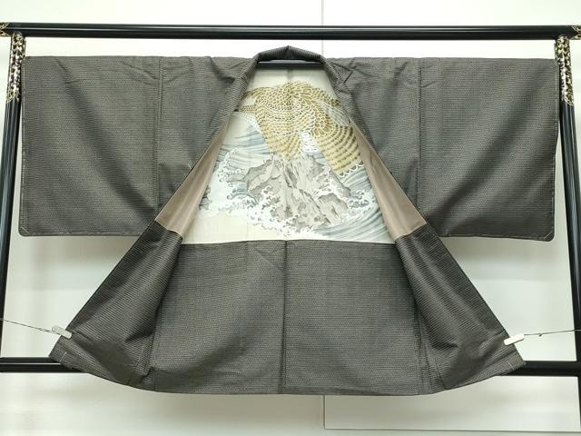 平和屋着物●極上 男性 本場大島紬 アンサンブル 100亀甲 総詰め 逸品 未使用 CZAA3011s5