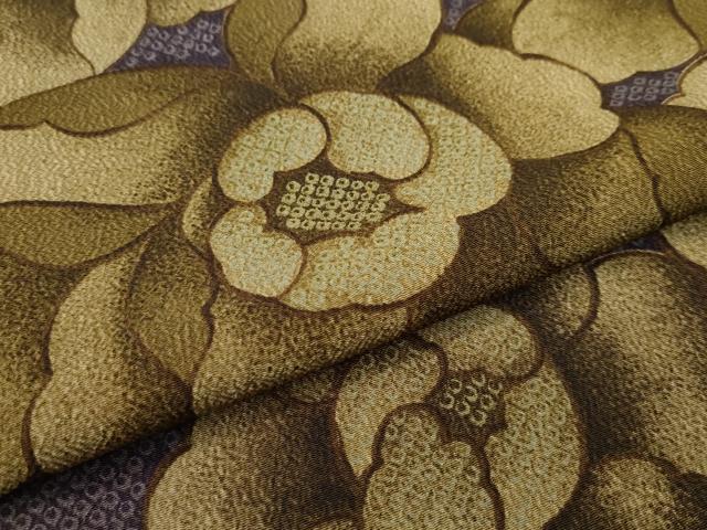 平和屋着物●極上 小紋 鹿の子花文 洗える着物 逸品 CZAA3035s5