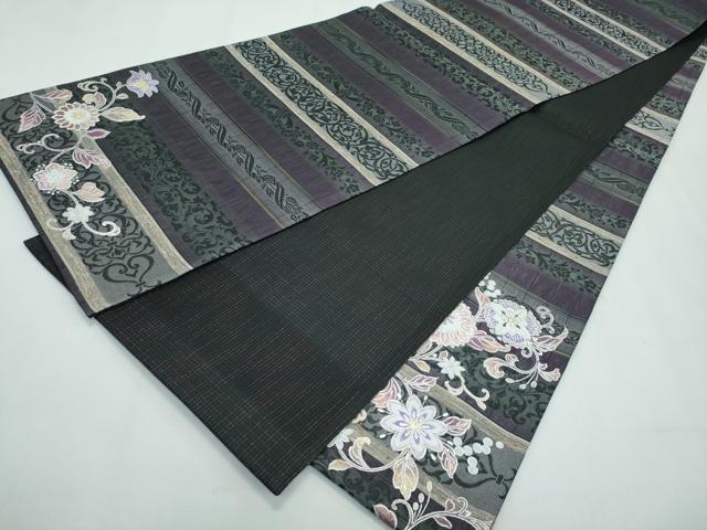 平和屋着物●極上 スリーシーズン 春夏秋 太鼓柄袋帯 花唐草文 金銀彩 逸品 CZAA3047s5