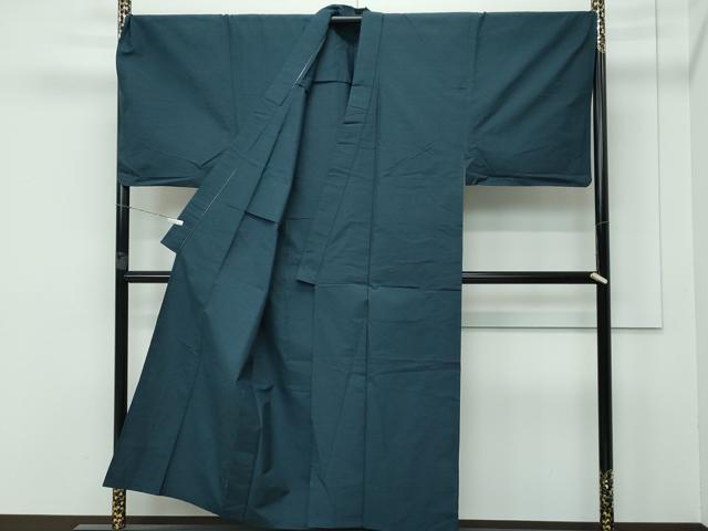 平和屋着物▽極上 男性 紬 アンサンブル 単衣 キングサイズ 色無地 百入茶色 逸品 CZAA3159s5