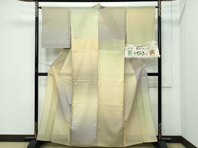 平和屋本店*極上 夏物 本場結城玉紬 夏結城 霞文 証紙付き 逸品 CZAA3162s5