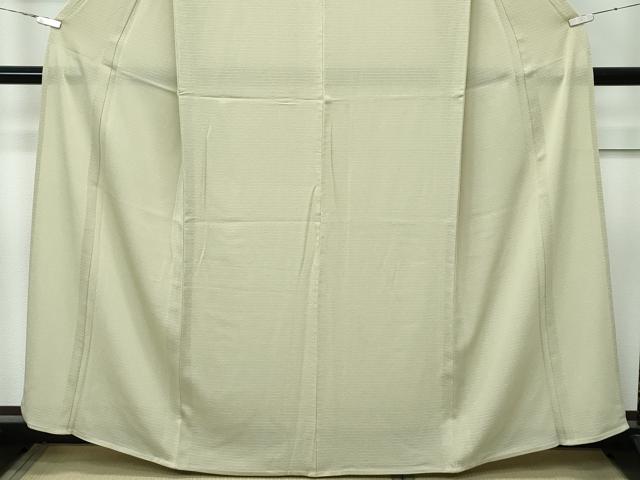 平和屋着物*極上 夏物 色無地 絽縮緬 枯草色 逸品 CZAA3170s5