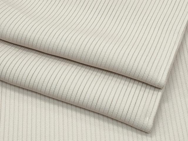 平和屋着物■極上 夏物 色無地 亜麻色 縦絽 逸品 CZAA3205s5