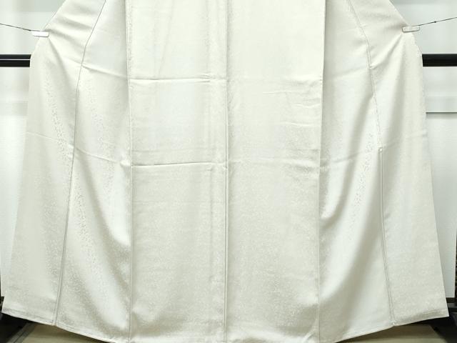 平和屋着物●極上 色無地 砂色 鳳凰花唐草文地紋 逸品 CZAA3221s5