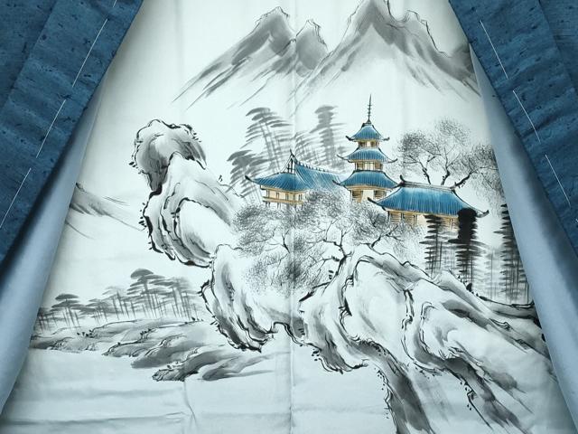 平和屋着物■極上 男性 紬・髭紬羽織セット 色無地 百入茶色 逸品 未使用 CZAA3240s5