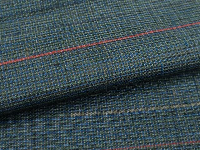 平和屋本店■極上 郡上紬 草木染 霞文 逸品 CZAA3264s5