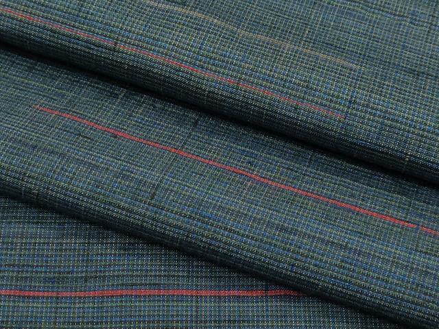 平和屋本店■極上 郡上紬 草木染 霞文 逸品 CZAA3264s5