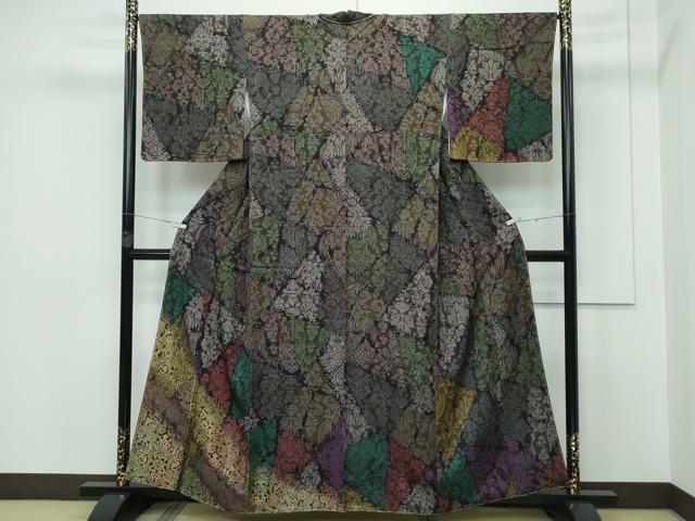 平和屋本店■極上 前田仁仙 仁仙更紗 訪問着 寿光織 鳳凰更紗花唐草文 金糸 やまと誂製 逸品 未使用 CZAA3309s5