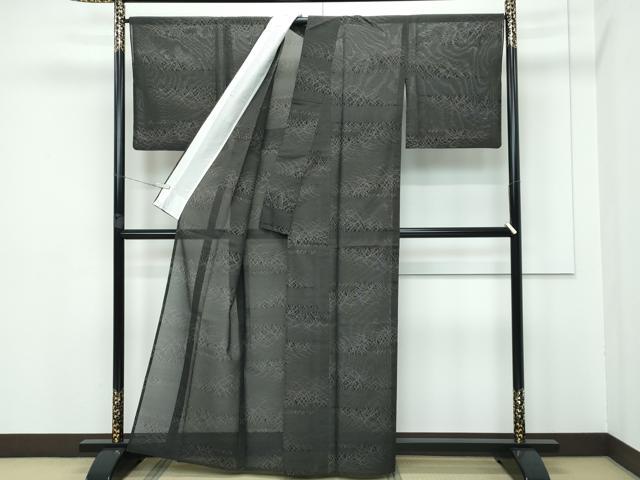 平和屋着物■極上 夏物 本場大島紬 夏大島 9マルキ エ霞草木文 逸品 CZAA3332s5