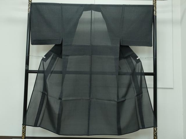平和屋本店*極上 男性 夏物 本塩沢 夏塩沢 150亀甲 総詰め 濃紺地 逸品 未使用 CZAA3346s5