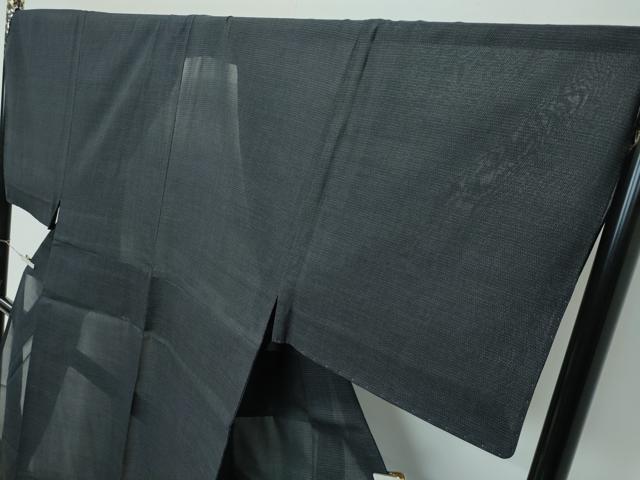 平和屋本店*極上 男性 夏物 本塩沢 夏塩沢 150亀甲 総詰め 濃紺地 逸品 未使用 CZAA3346s5