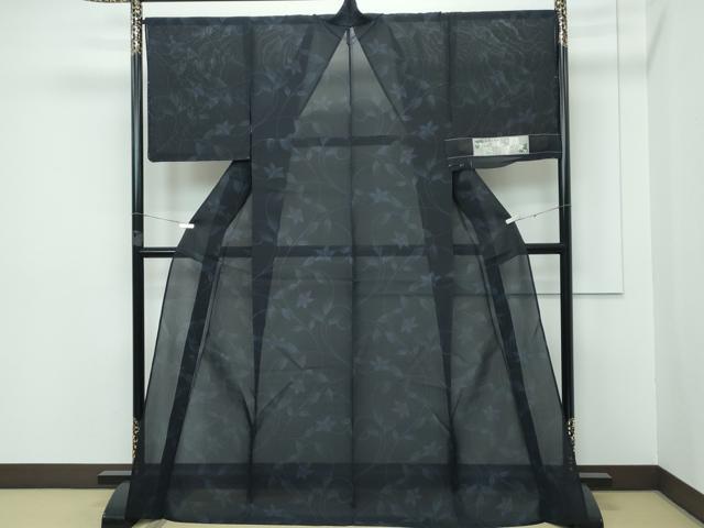 平和屋着物*極上 夏物 夏大島 花唐草文 証紙付き 逸品 未使用 CZAA3407s5
