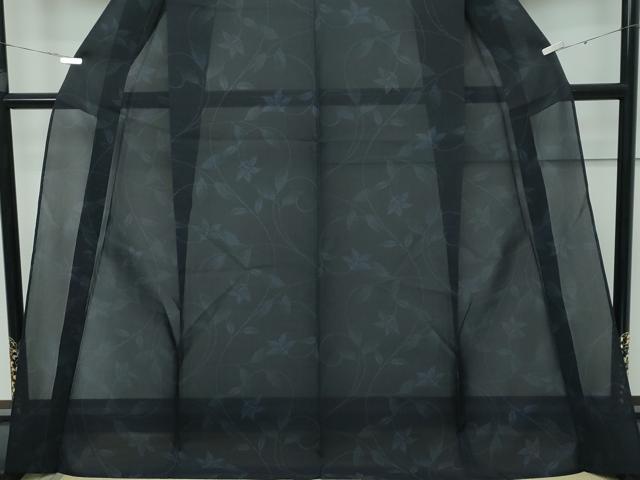 平和屋着物*極上 夏物 夏大島 花唐草文 証紙付き 逸品 未使用 CZAA3407s5