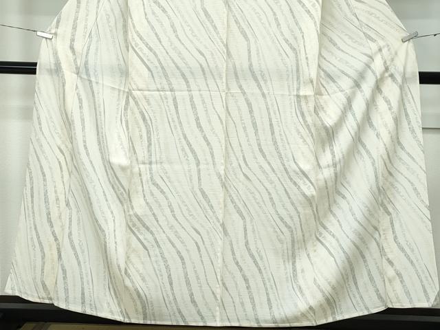 平和屋着物■極上 夏物 小紋 絽 斜線草花文 逸品 未使用 CZAA3421s5