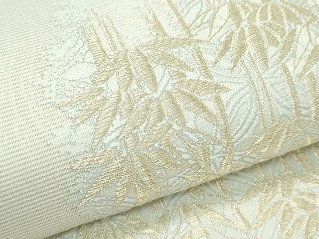平和屋着物*極上 夏物 松尾光琳 六通柄袋帯 笹竹文 金糸 健勝苑扱い 逸品 未使用 CZAA3497s5