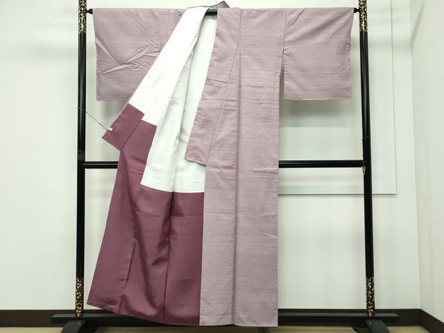 平和屋着物●極上 紅花紬 米沢 新田秀次 霞文 逸品 未使用 CZAA3504s5