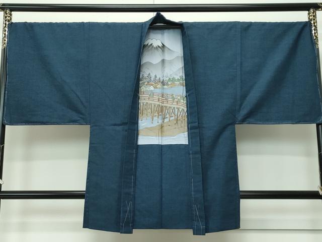 平和屋着物●極上 男性 紬 アンサンブル 百入茶色 逸品 未使用 CZAA3522s5