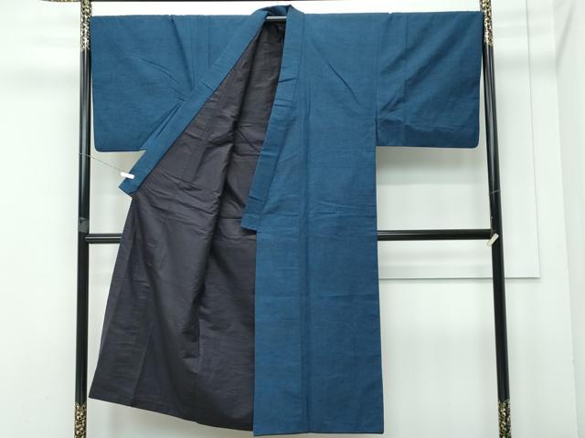平和屋着物■極上 男性 紬 髭紬羽織セット 褐返色 逸品 CZAA3524s5