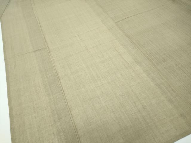 平和屋本店*極上 夏物 男性 紗紬 色無地 油色 逸品 CZAA3540s5