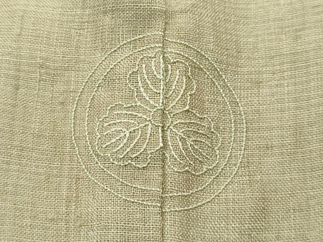 平和屋本店*極上 夏物 男性 紗紬 色無地 油色 逸品 CZAA3540s5