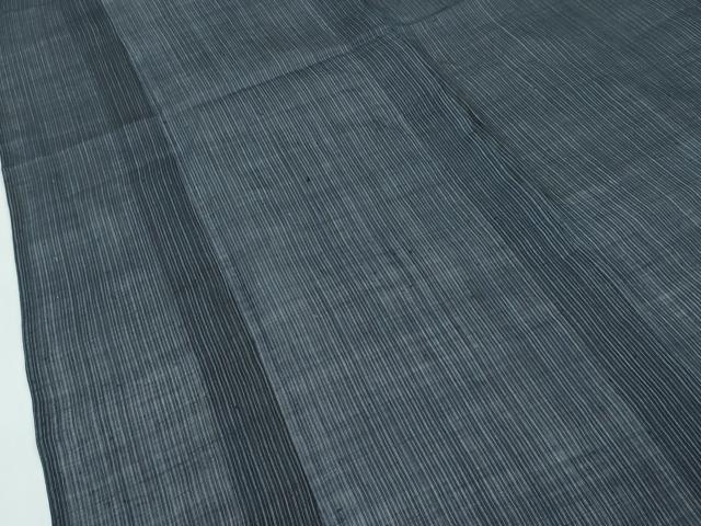 平和屋本店*極上 夏物 重要無形文化財 越後上布 芋麻 銀座 志ま亀 縞 たとう紙付き 逸品 CZAA3541s5