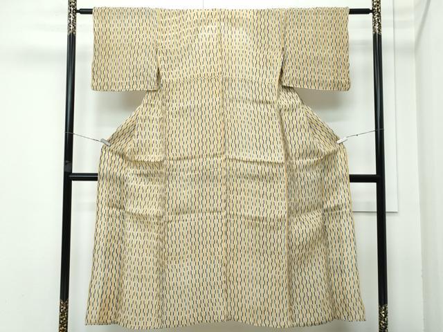 平和屋着物■極上 夏物 上布 変わり縞 麻 逸品 CZAA3549s5