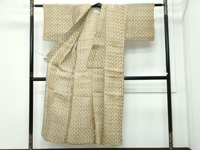 平和屋着物■極上 夏物 上布 変わり縞 麻 逸品 CZAA3549s5
