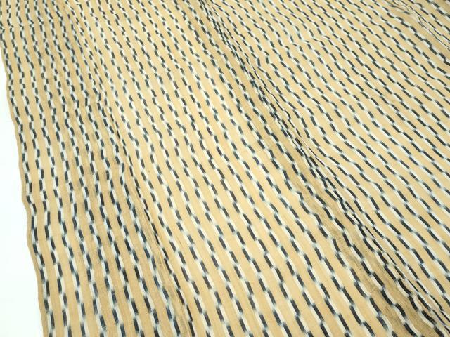 平和屋着物■極上 夏物 上布 変わり縞 麻 逸品 CZAA3549s5