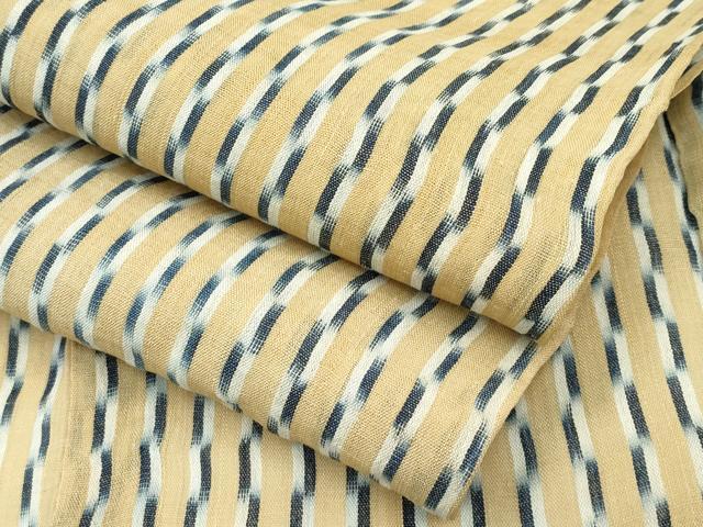 平和屋着物■極上 夏物 上布 変わり縞 麻 逸品 CZAA3549s5