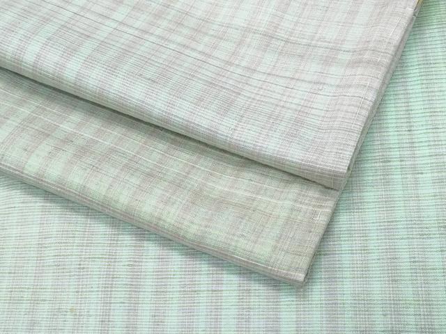 平和屋本店■極上 紬 横段文 逸品 未使用 CZAA3552s5