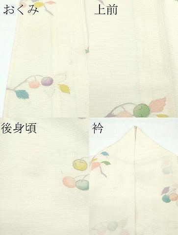 平和屋本店■極上 夏物 京都祇園の老舗 ぎをん齋藤 小紋 絽 成り物 銀彩 砥粉色地 たとう紙付き 逸品 CZAA3585s5