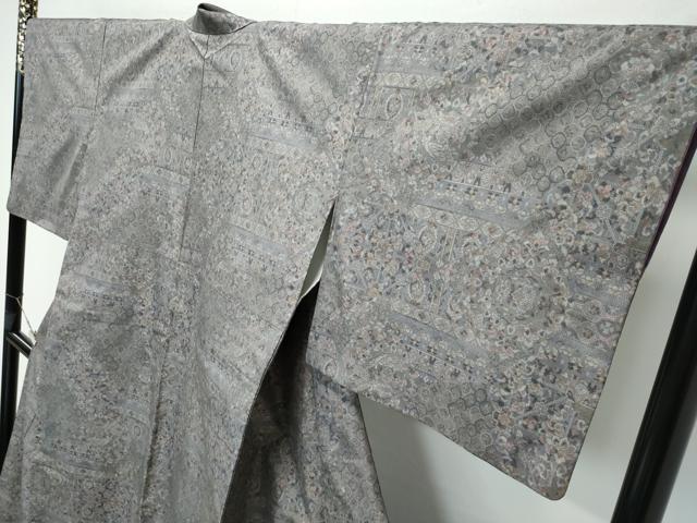 平和屋着物●極上 本場大島紬 9マルキ 吉祥花文 銀座おゝぎ屋扱い 逸品 CZAA3628s5