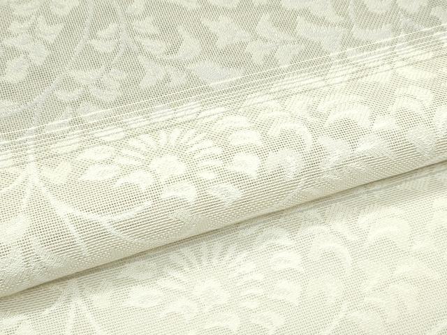 平和屋着物*極上 夏物 小紋 花唐草紋紗 横段文 逸品 CZAA5777s6