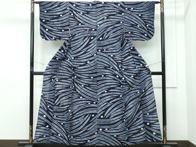 平和屋着物∴極上 夏物 浴衣 有松鳴海絞り 露芝文 綿 逸品 CZAA3717s5